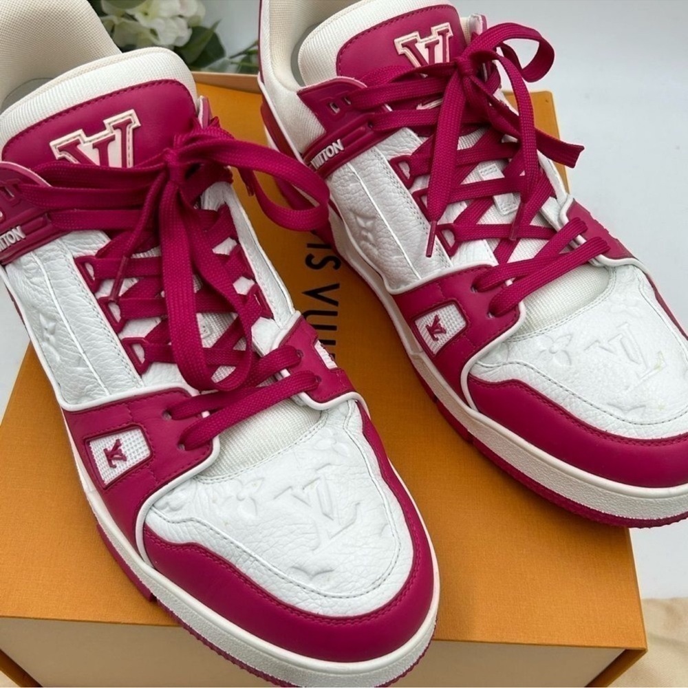 Men’s Louis Vuitton, Calf Skin, leather trainer sneakers size 11, fits US 13 - Picture 5 of 9